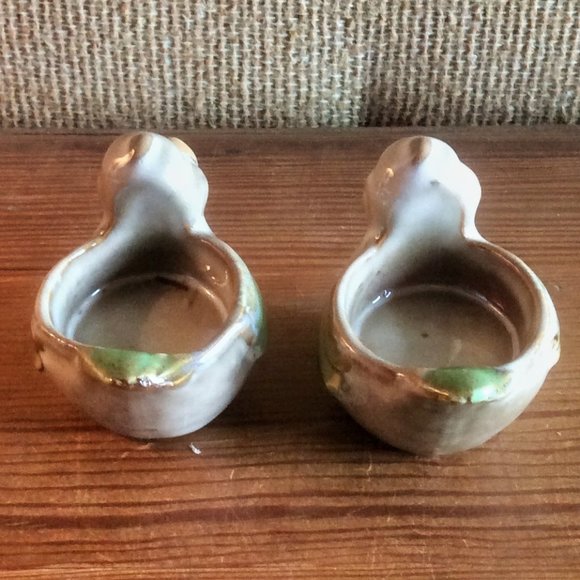 Vintage Pair of Duck Ceramic Tea Light Animal Candle Holders - Picture 4 of 6